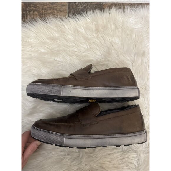 Ross & Snow Matteo Genuine Shearling Loafer Sneaker USA Size 13‎ Water Resistant main image 9